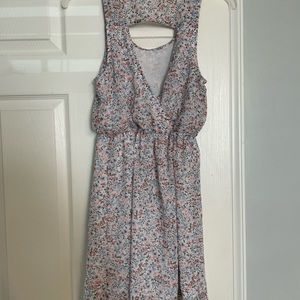 Floral print summer dress